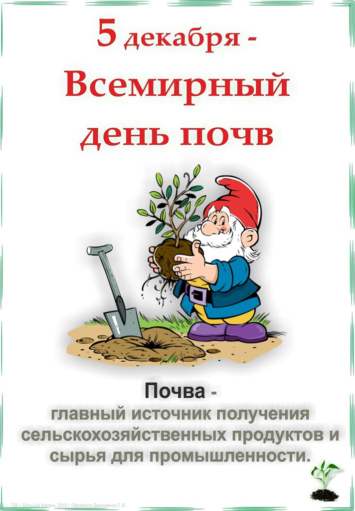 Всемирный день почв Всемирный день почв