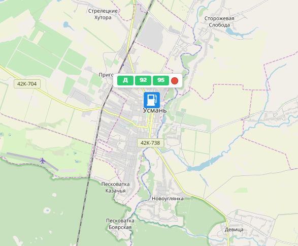 Мониторинг цен на топливо в Липецкой области